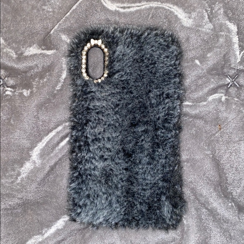cute furry iphone x case ッ